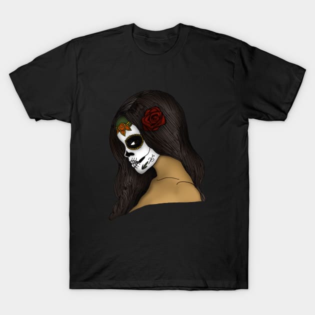 The Day Of The Dead Girl T-Shirt by adamzworld